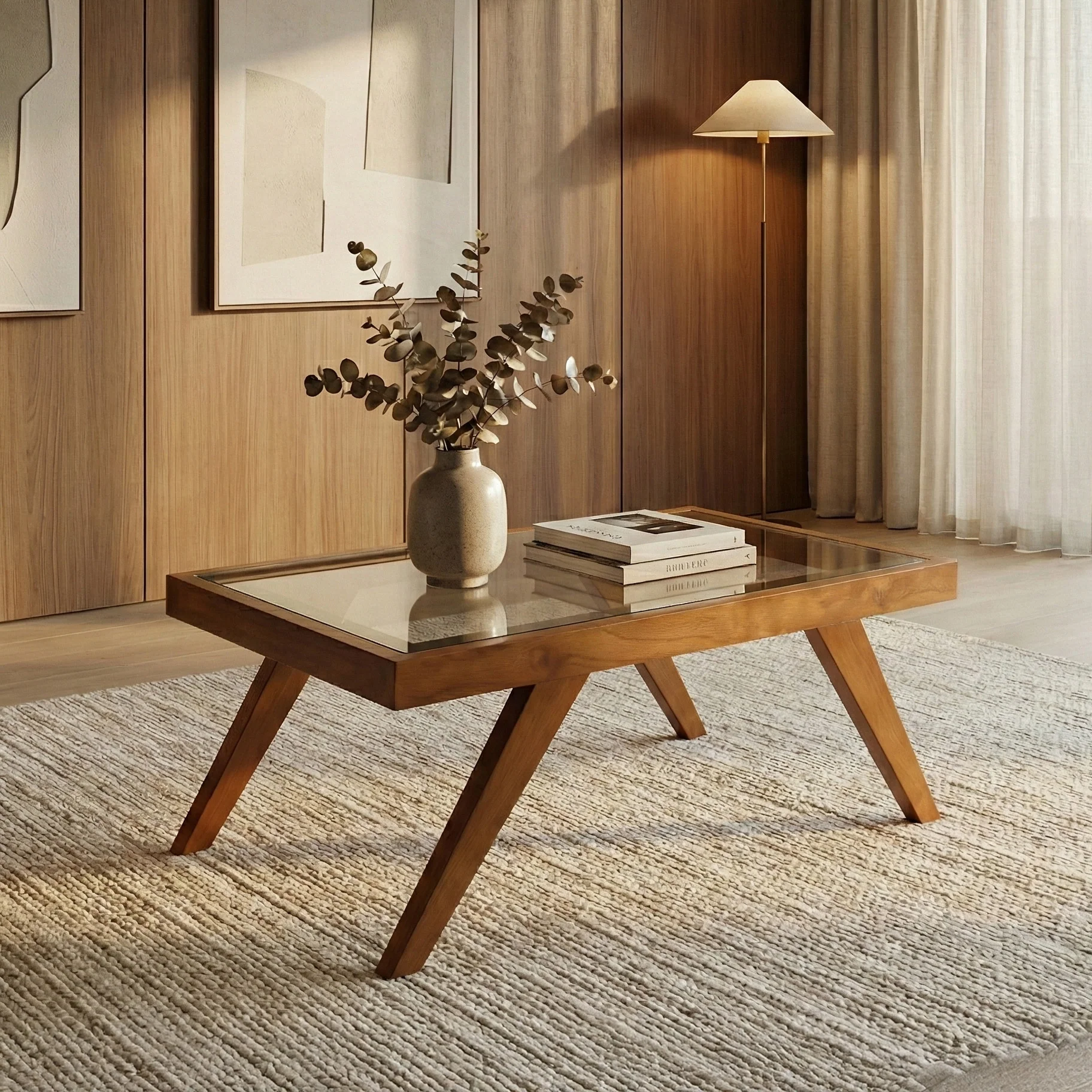Glass Top Coffee Table